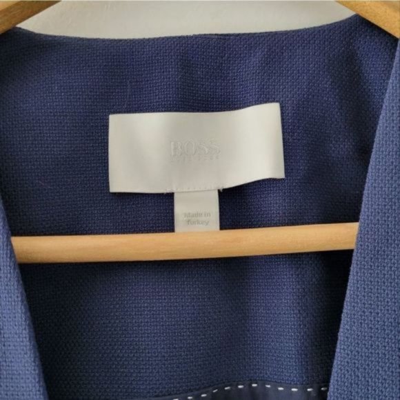 Hugo Boss Virgin Wool Blazer Navy Blue Size 6. - Picture 9 of 11